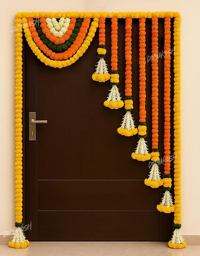 Royal Marigold Door Decoration