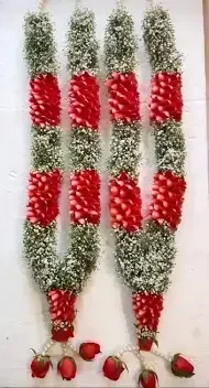 Handcrafted Heavy Wedding Varamala Garland Set for Bride & Groom